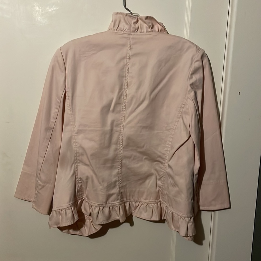 Pink Ruffle Blazer - Picture 2 of 2
